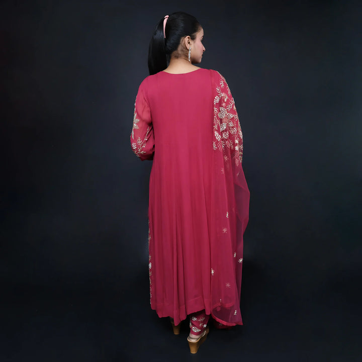 Elegant Anarkali Suit with Pant- Vastrachowk