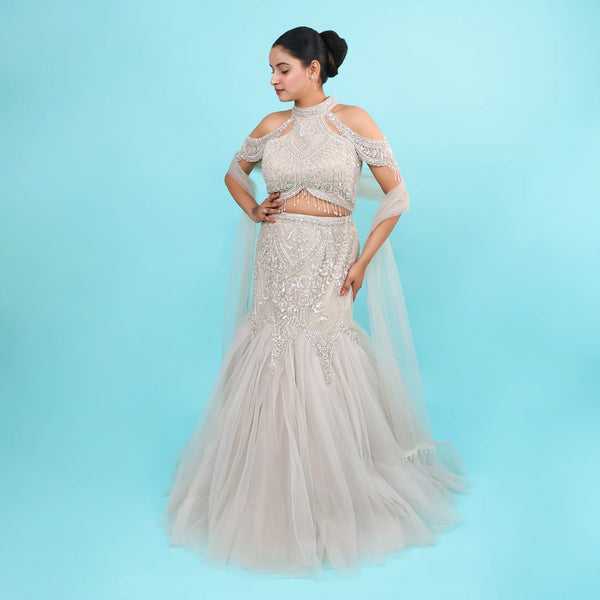 Elegant Fish Cut Lehenga