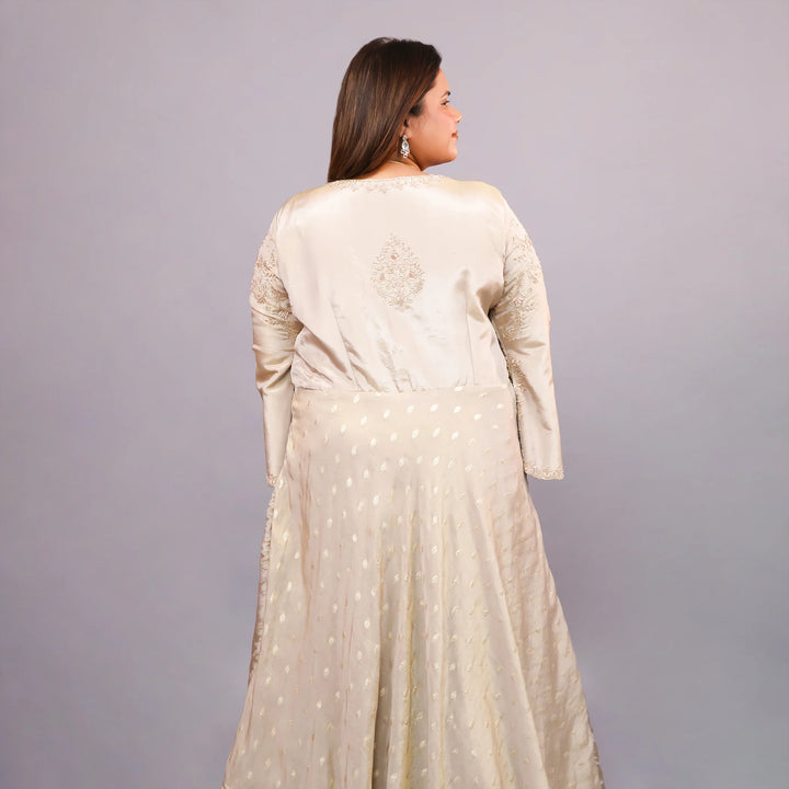 Elegant Indo Western Anarkali Gown Vastrachowk