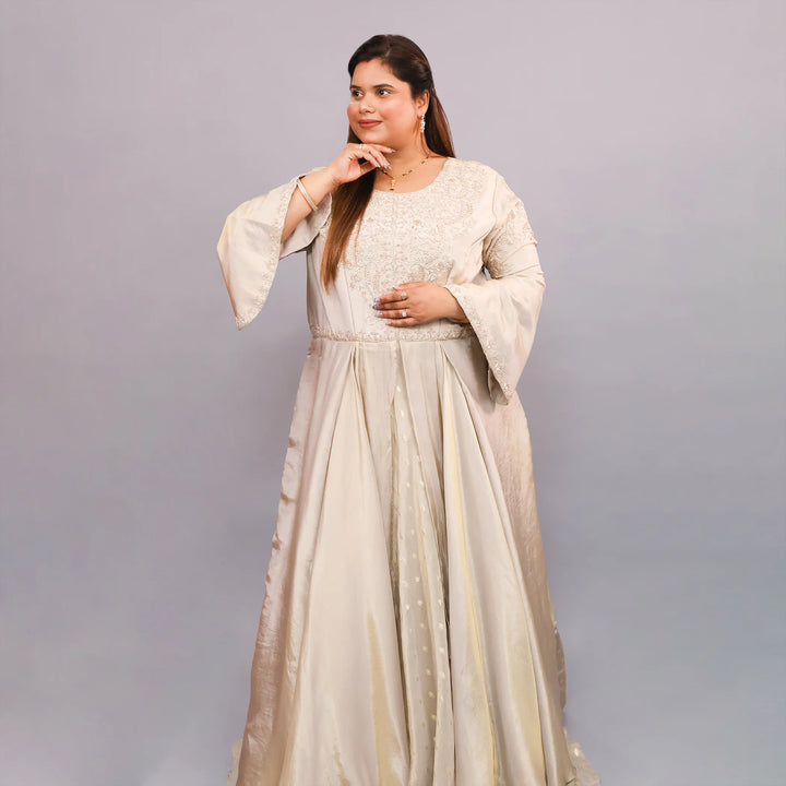 Elegant Indo Western Anarkali Gown Vastrachowk