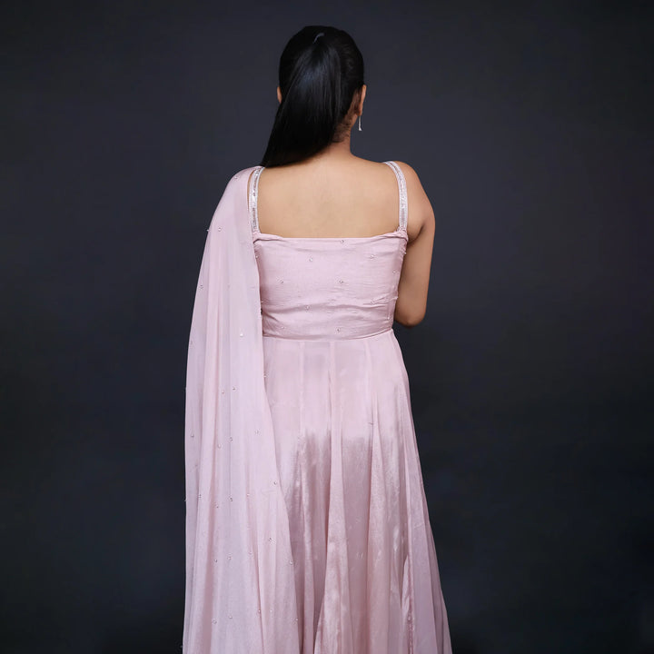 Elegant One-Piece Western Gown- Vastrachowk