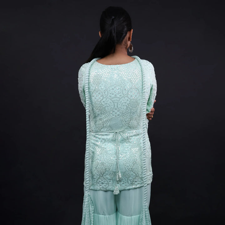 Elegant Straight Suit with Sharara_Vastrachowk