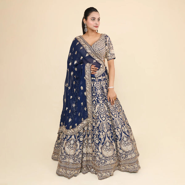 Ethnic Crop Top Lehenga- Vastrachowk