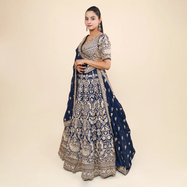 Ethnic Crop Top Lehenga- Vastrachowk