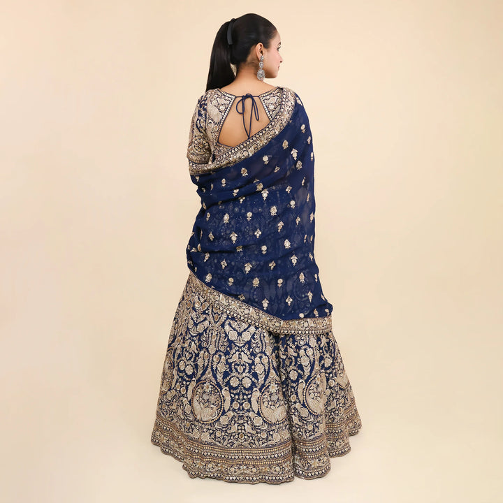 Ethnic Crop Top Lehenga- Vastrachowk