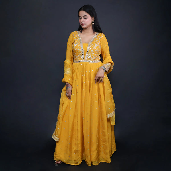 Flary Anarkali Suit for Women- Vastrachowk