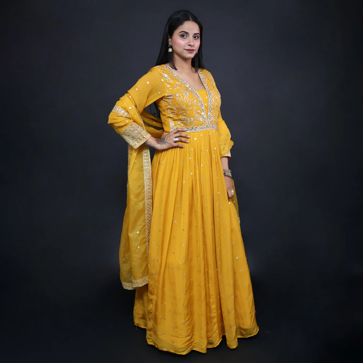 Flary Anarkali Suit for Women- Vastrachowk