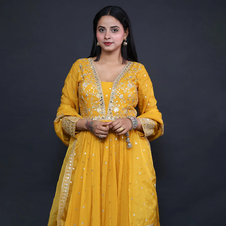 Flary Anarkali Suit for Women- Vastrachowk