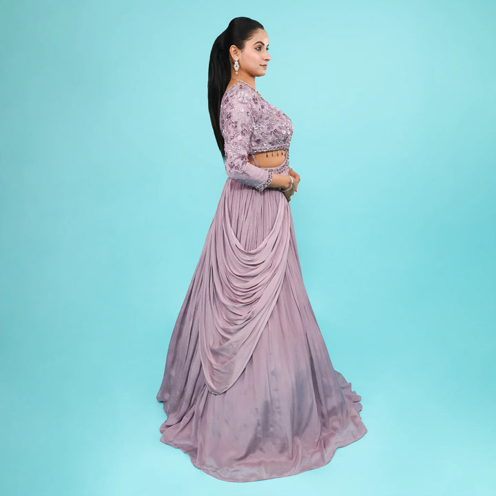 Floor-Length One-Piece Gown  Vastrachowk