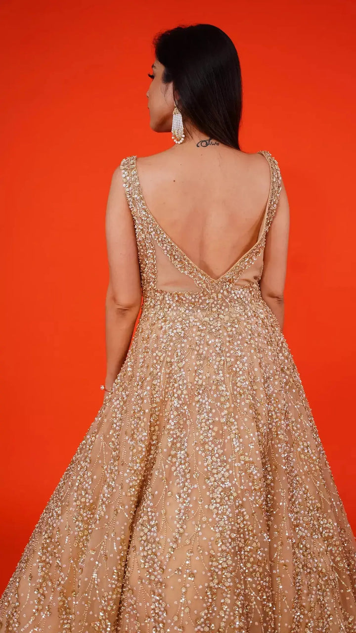 Golden sales western dress