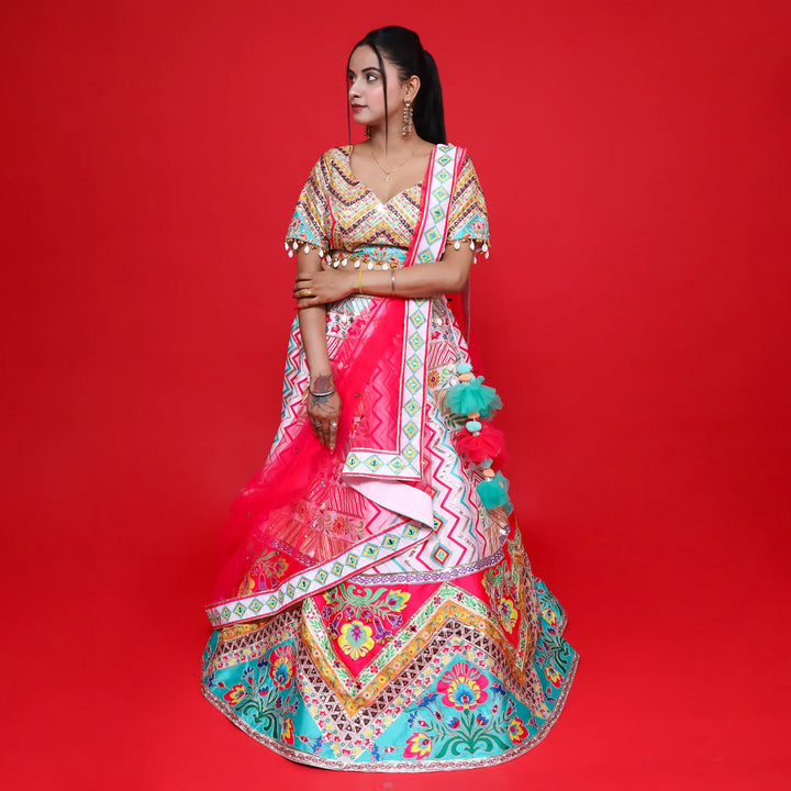 Graceful Traditional Printed Lehenga- Vastrachowk