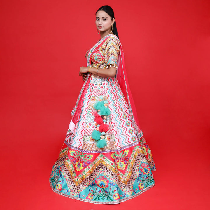 Graceful Traditional Printed Lehenga- Vastrachowk