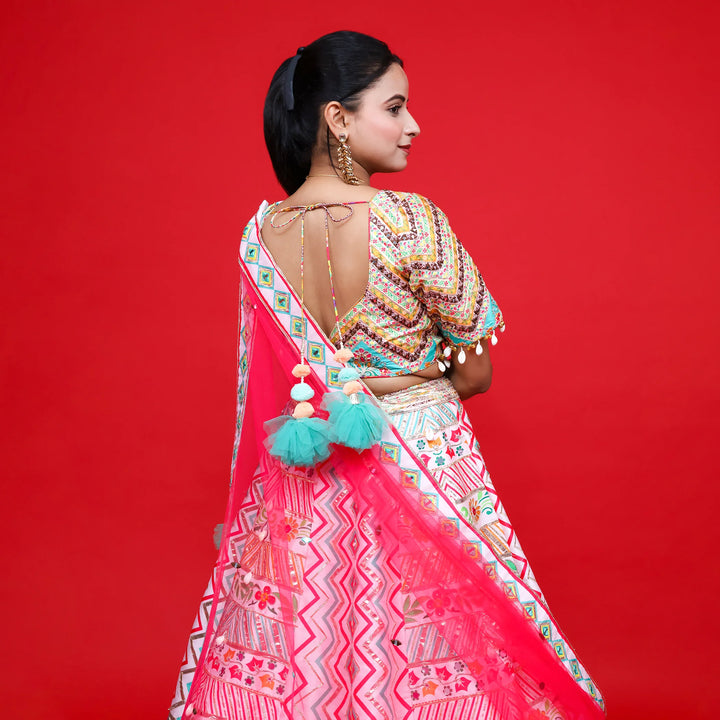 Graceful Traditional Printed Lehenga- Vastrachowk