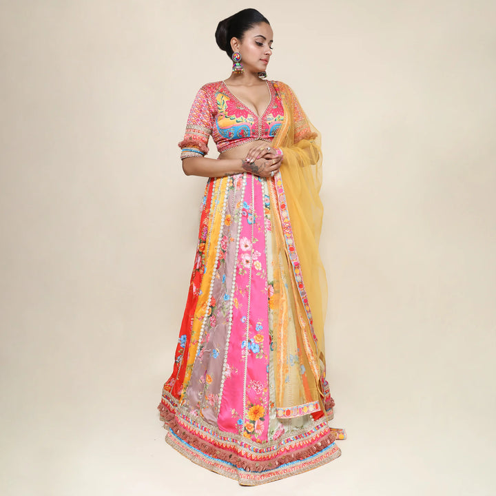 Elegant Printed Designer Lehenga