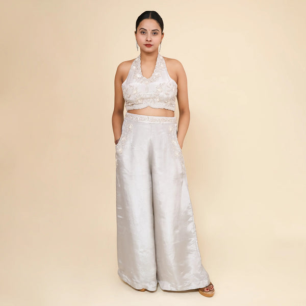 Trendy Crop Top Sharara Set