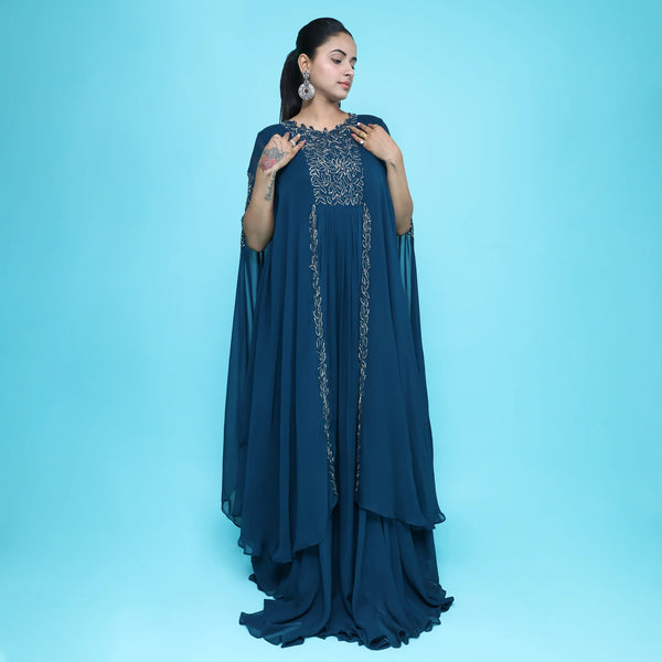 Stylish Western Kaftan Gown for Elegant Occasions