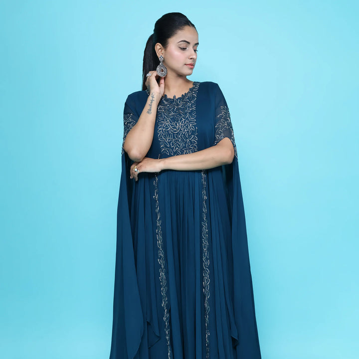 Stylish Western Kaftan Gown for Elegant Occasions