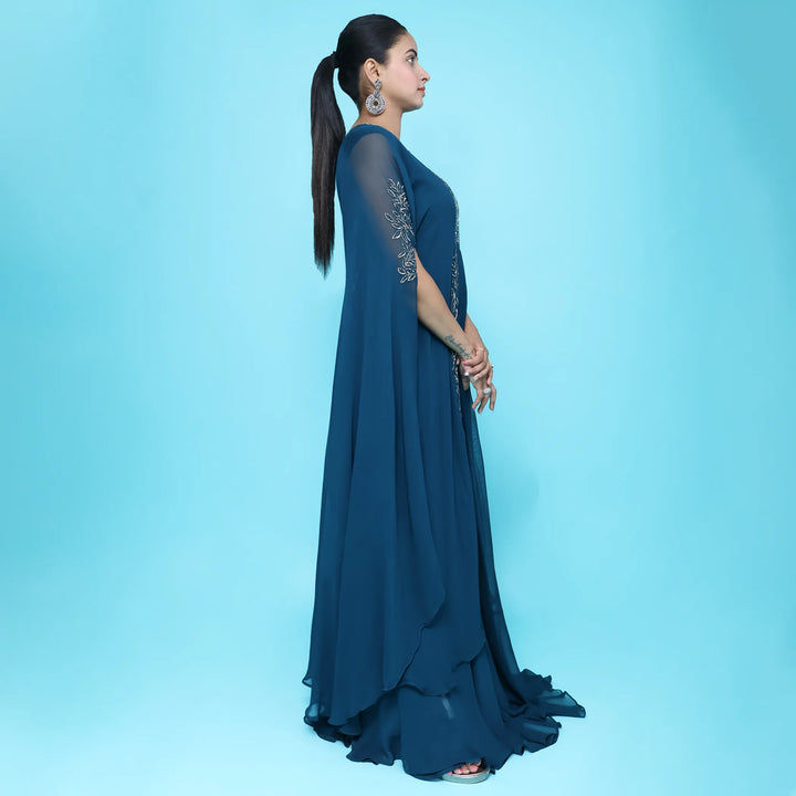 Stylish Western Kaftan Gown for Elegant Occasions