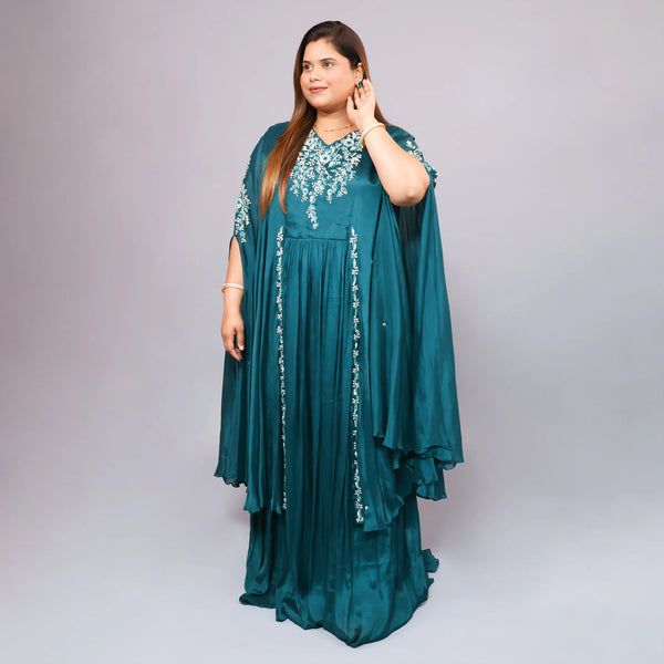 Elegant Kaftan Anarkali Gown