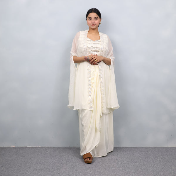 Dhoti set with Shrug