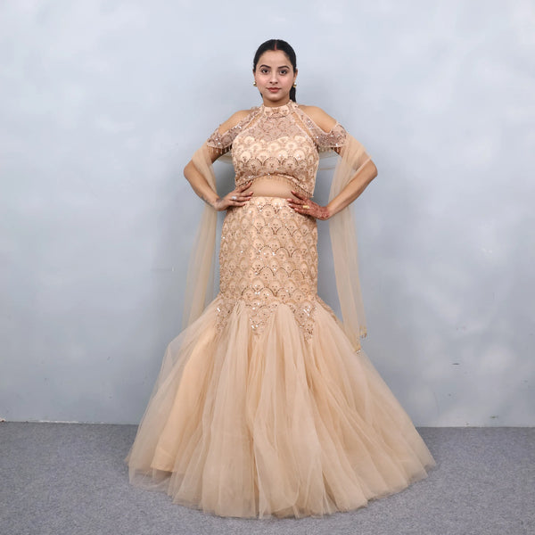 Fish cut Lehenga