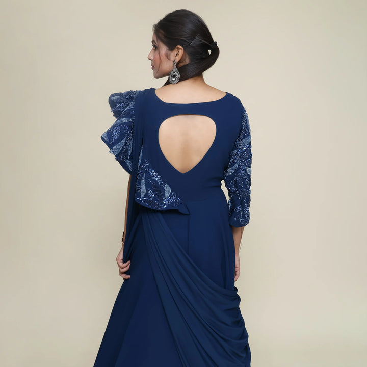 Floor Length Gowns | Elegant Draped Styles