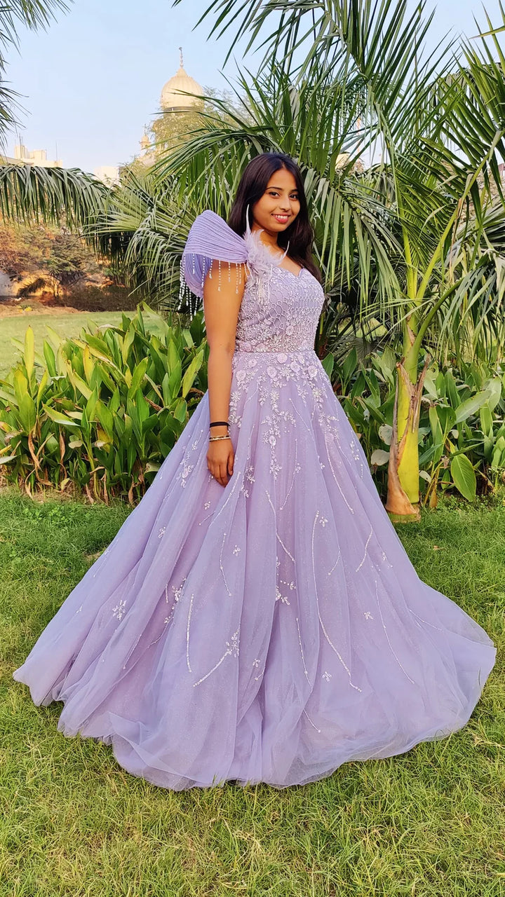 Lilac Ball Gown