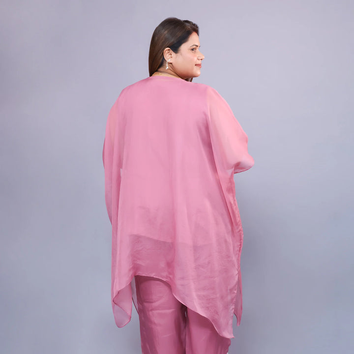 Mauve Kaftan Co-ord Set Vastrachowk