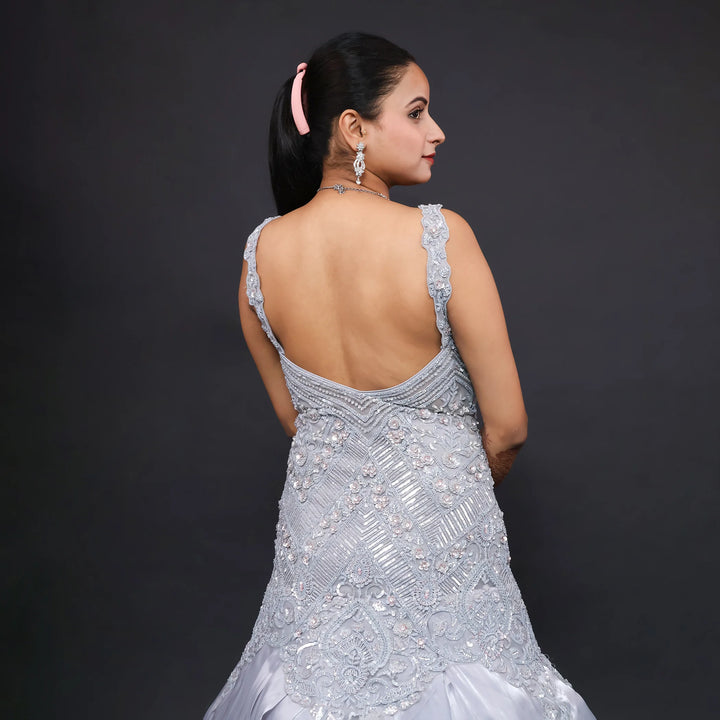 Shimmering Mermaid Style Gown- Vastrachowk