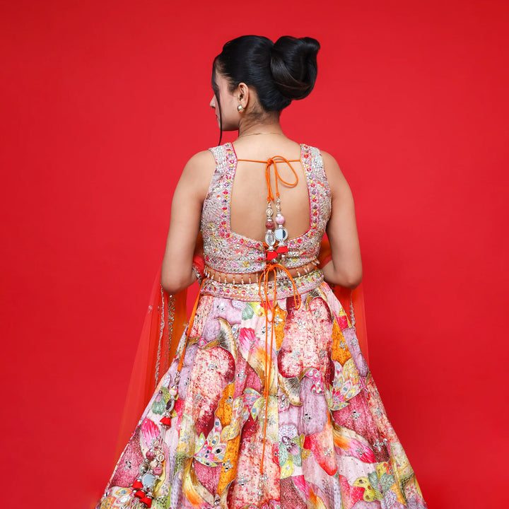 Stylish Printed Lehenga for Women- Vastrachowk