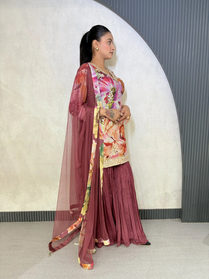 Stylish Sharara Suit- Vastrachowk