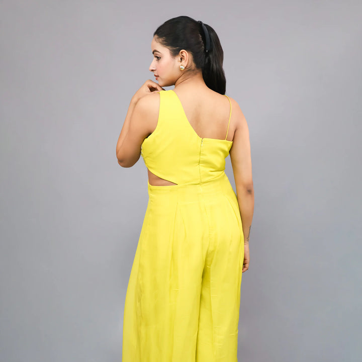 Stylish one shoulder jumpsuit- Vastrachowk