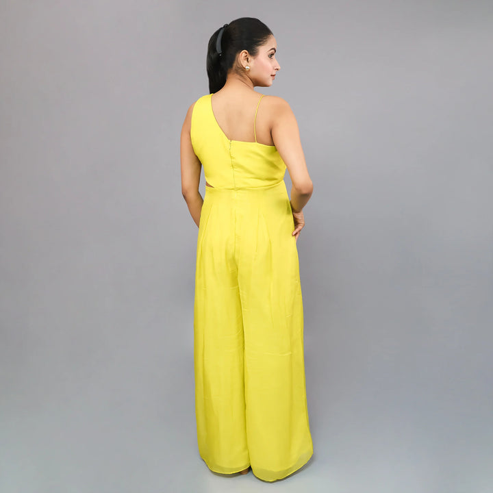 Stylish one shoulder jumpsuit- Vastrachowk