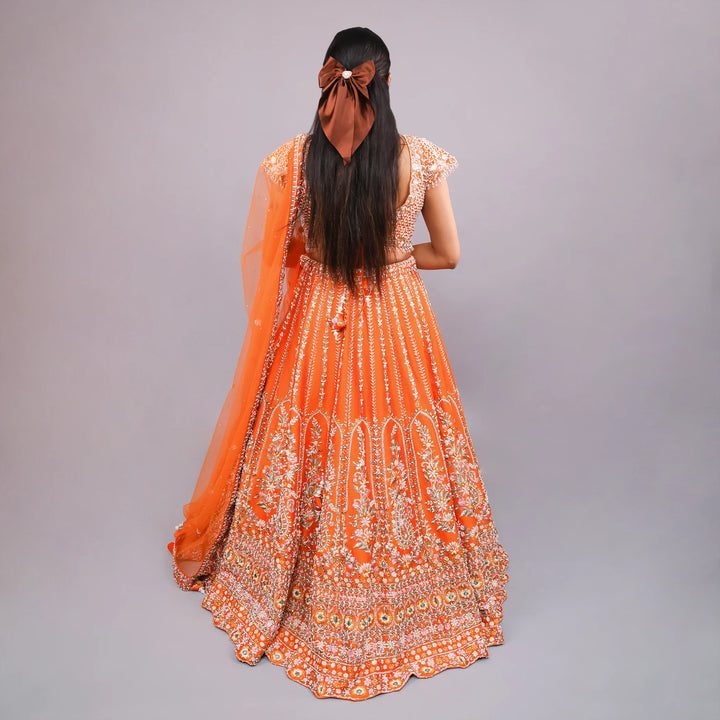 Traditional Crop Top Lehenga Kali - Vastrachowk