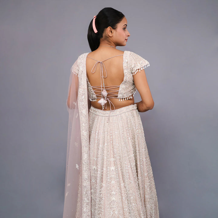 Traditional Lehenga with Western Style Blouse- Vastrachowk