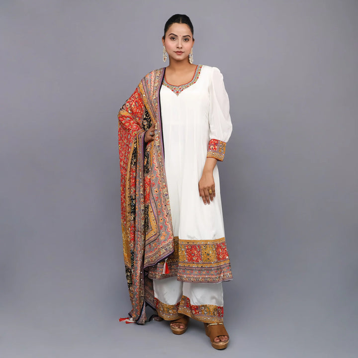 Trendy Anarkali Suit with Plazzo- Vastrachowk