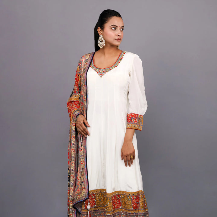 Trendy Anarkali Suit with Plazzo- Vastrachowk