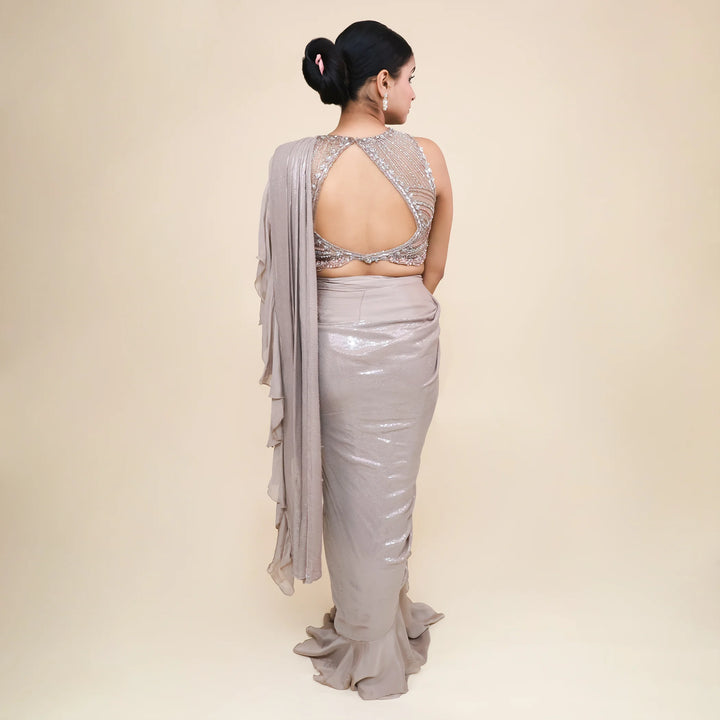 Trendy Drape Saree for Women- Vastrachowk