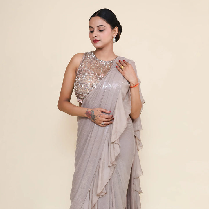 Trendy Drape Saree for Women- Vastrachowk