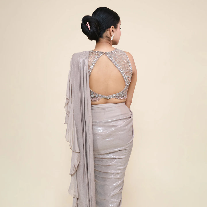 Trendy Drape Saree for Women- Vastrachowk