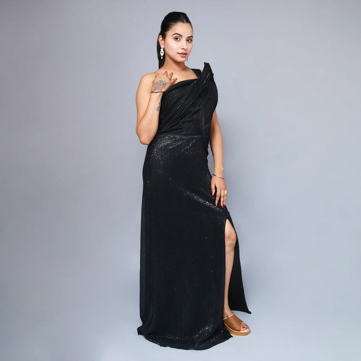 Trendy Western Straight Fit Indo Western Gown-Vastrachowk