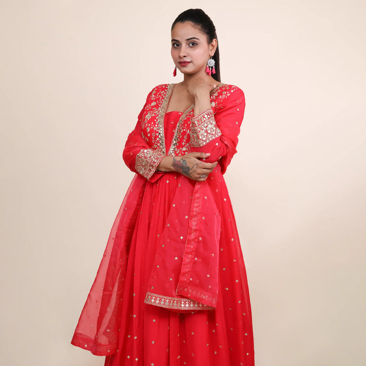 Vastrachowk Flary Anarkali Suit for Women