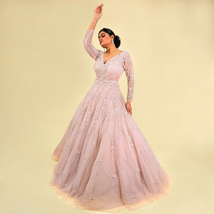 Ceremonial Ball Style Full Flare Gown vastrachowk