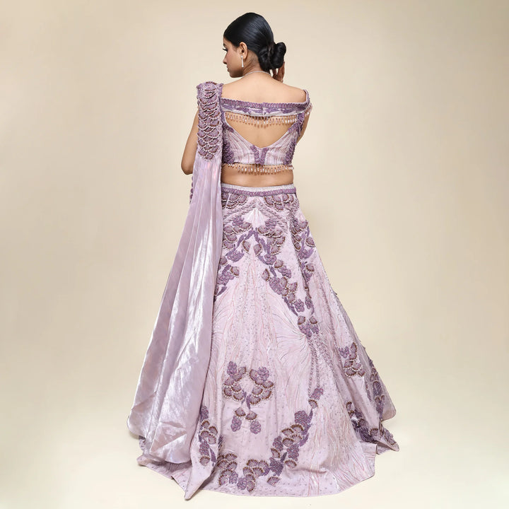 Vastrachowk Ceremonial Western crop top lehenga