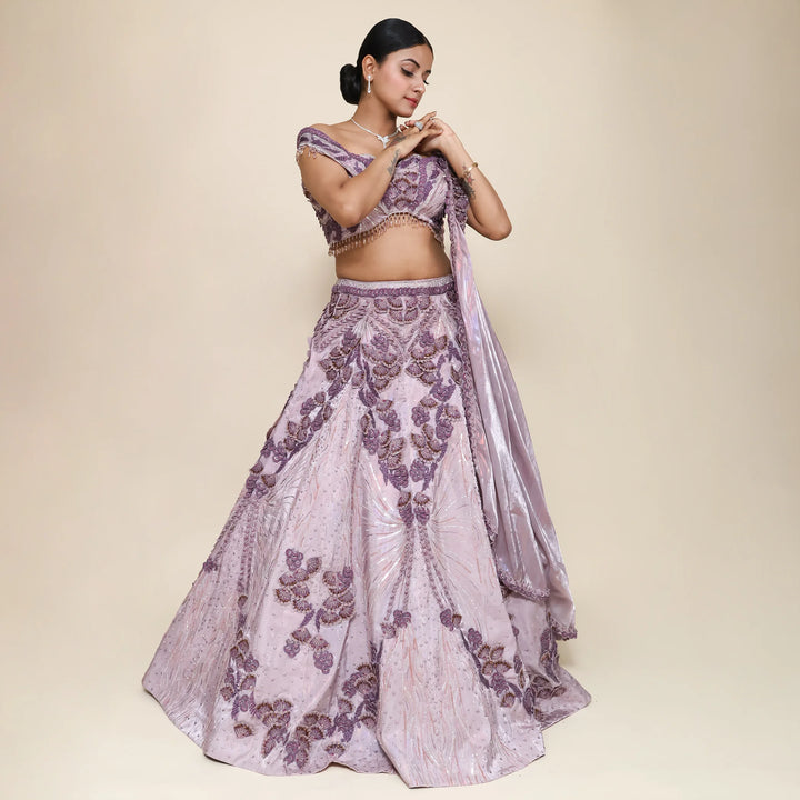 Vastrachowk Ceremonial Western crop top lehenga