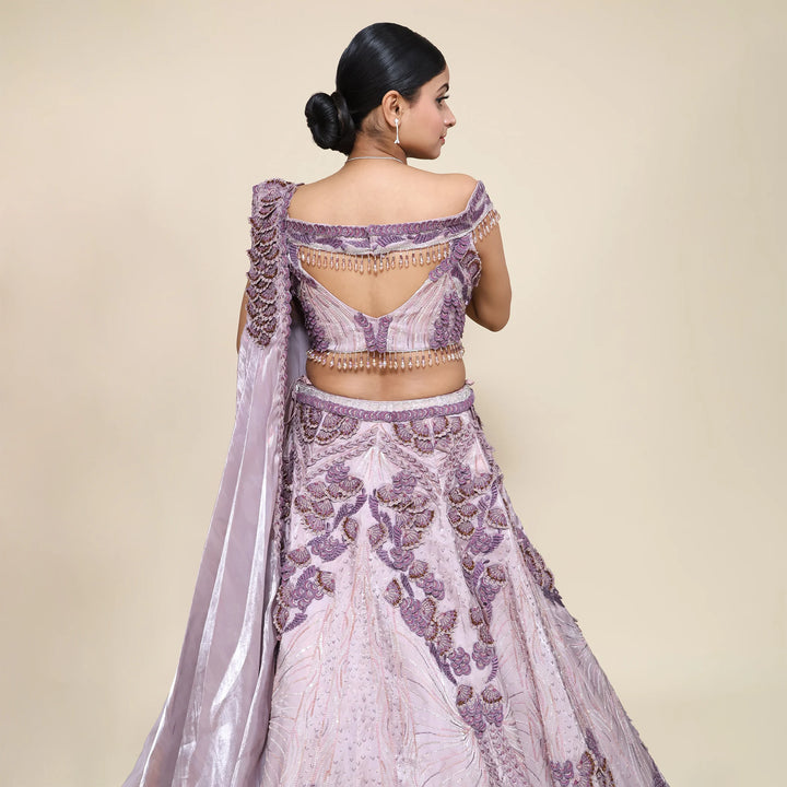 Vastrachowk Ceremonial Western crop top lehenga