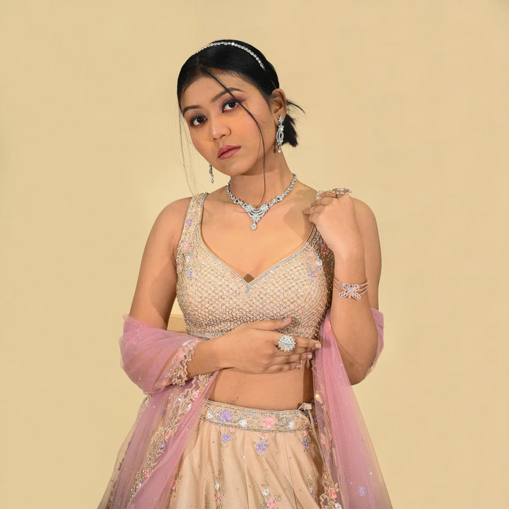 Vastrachowk Classic Crop Top Lehenga Choli Set for any occassion