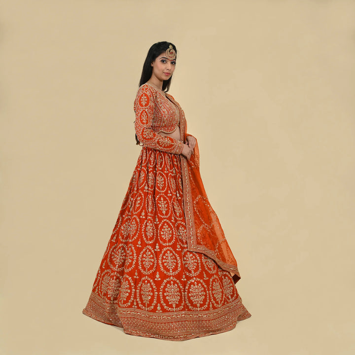 Vastrachowk Classic Crop Top Lehenga Set