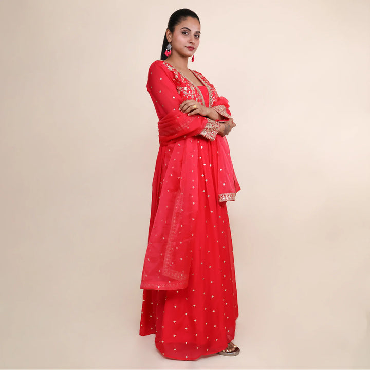 Vastrachowk Flary Anarkali Suit for Women