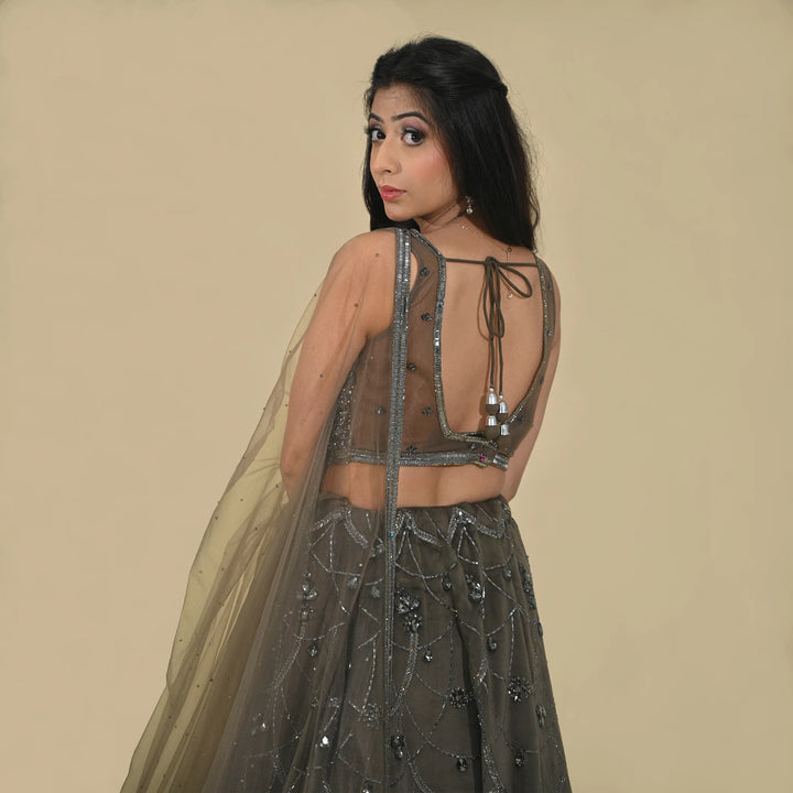 Vastrachowk Western Celebration Crop Top Lehenga 